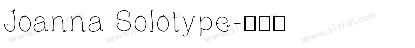 Joanna Solotype字体转换